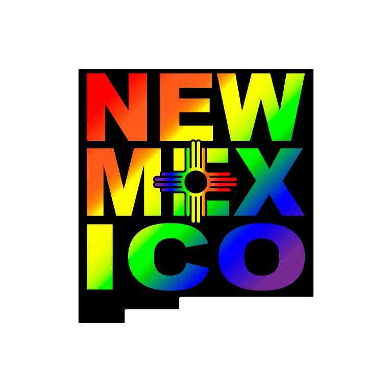 New Mexico Rainbow Graphic Decal - Ragged Apparel Screen Printing and Signs - www.nmshirts.com