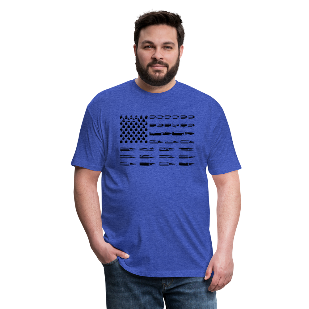 Ammo American Flag Heathered T-Shirt - Ragged Apparel Screen Printing and Signs - www.nmshirts.com