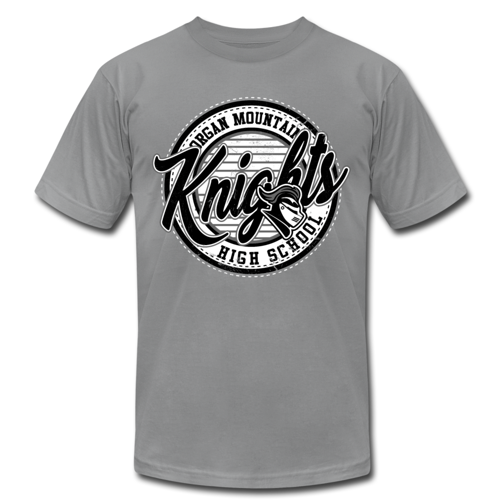 Organ Mountain Knights Distressed Logo Tee - slate