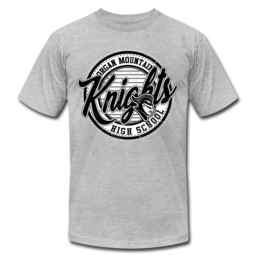 Organ Mountain Knights Distressed Logo Tee - heather gray