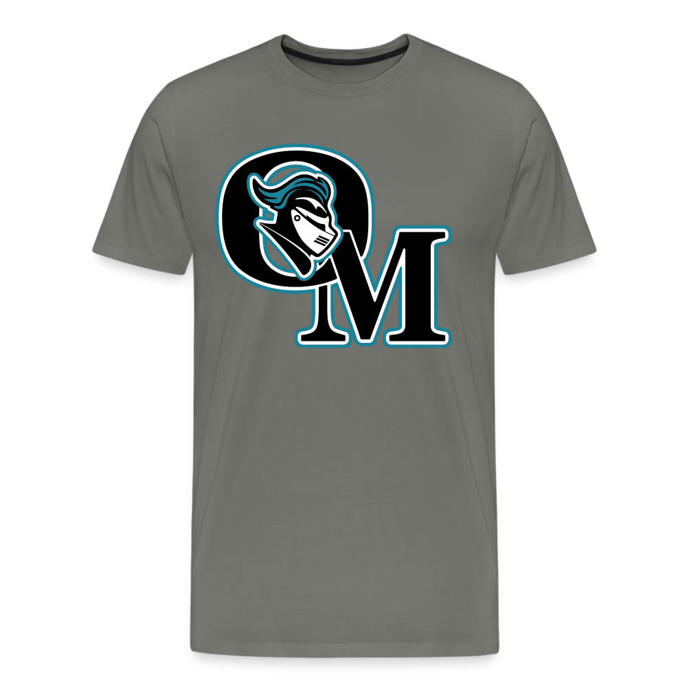 Organ Mountain High School Knights Logo T-Shirt - asphalt gray