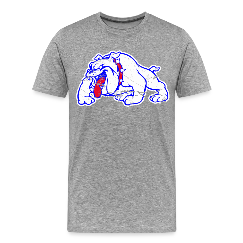 Las Cruces High School Distressed Bulldawg T-Shirt - heather gray