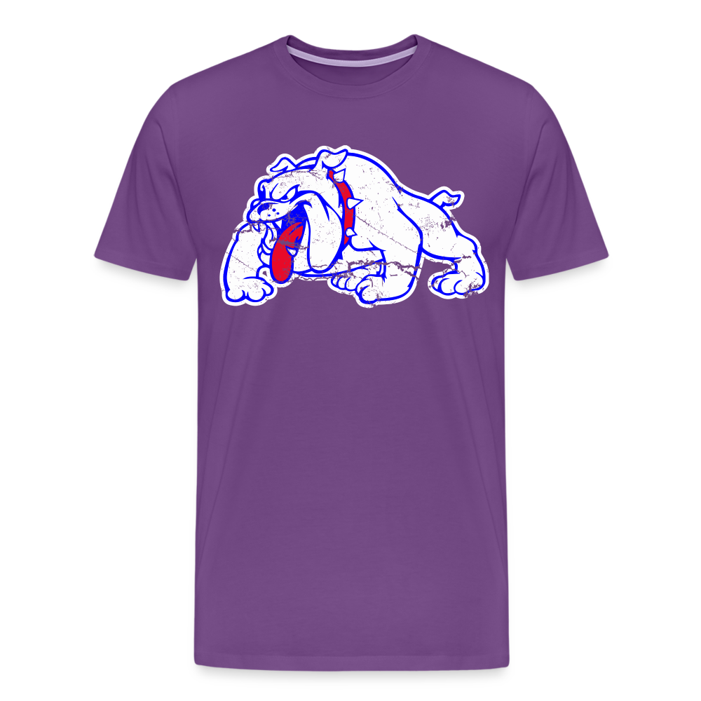 Las Cruces High School Distressed Bulldawg T-Shirt - purple
