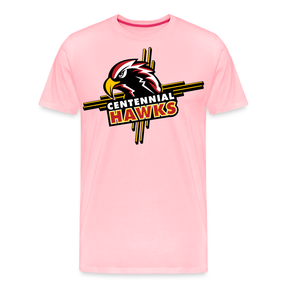 Centennial High School Hawks Logo T-Shirt - pink