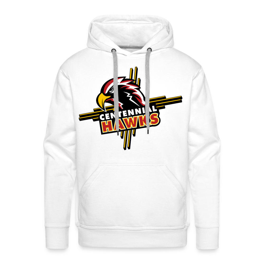 Centennial High School Hawks Logo Hoodie - white