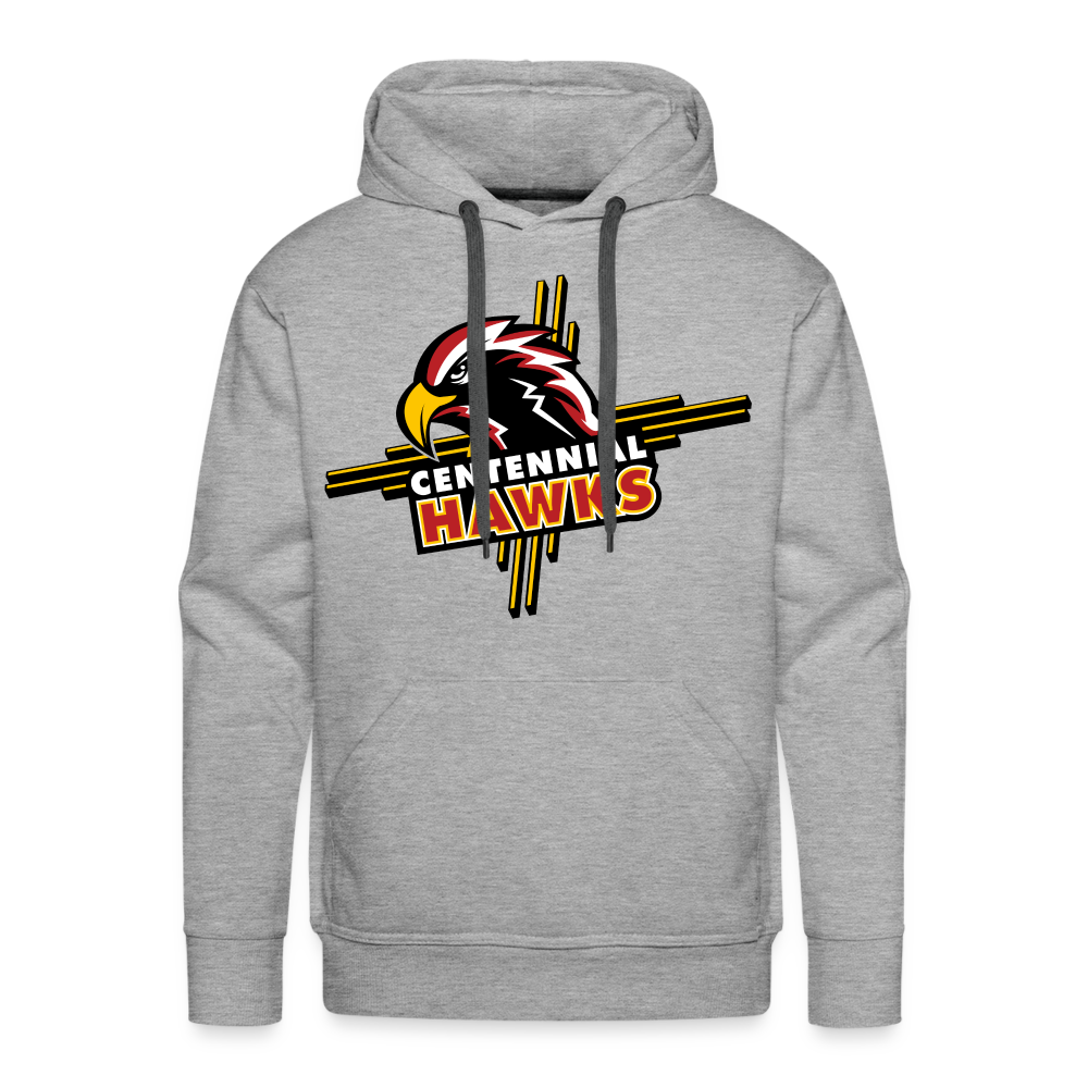 Centennial High School Hawks Logo Hoodie - heather grey