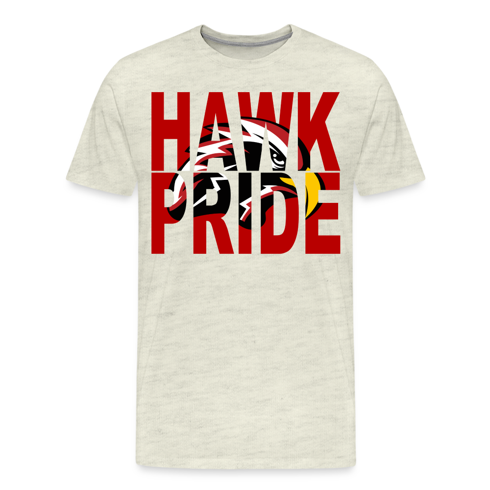 Centennial High School Hawk Pride T-Shirt - heather oatmeal