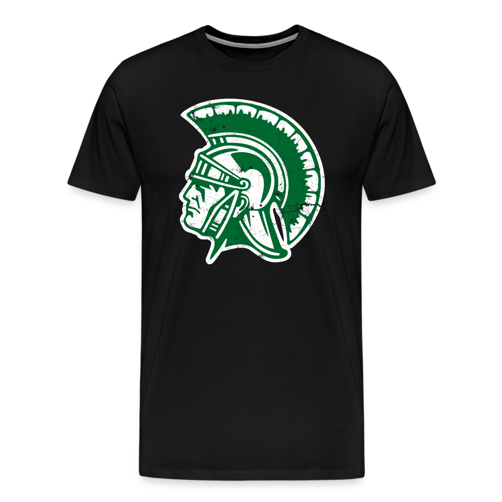 Mayfield High School Distressed Trojan Logo T-Shirt - black