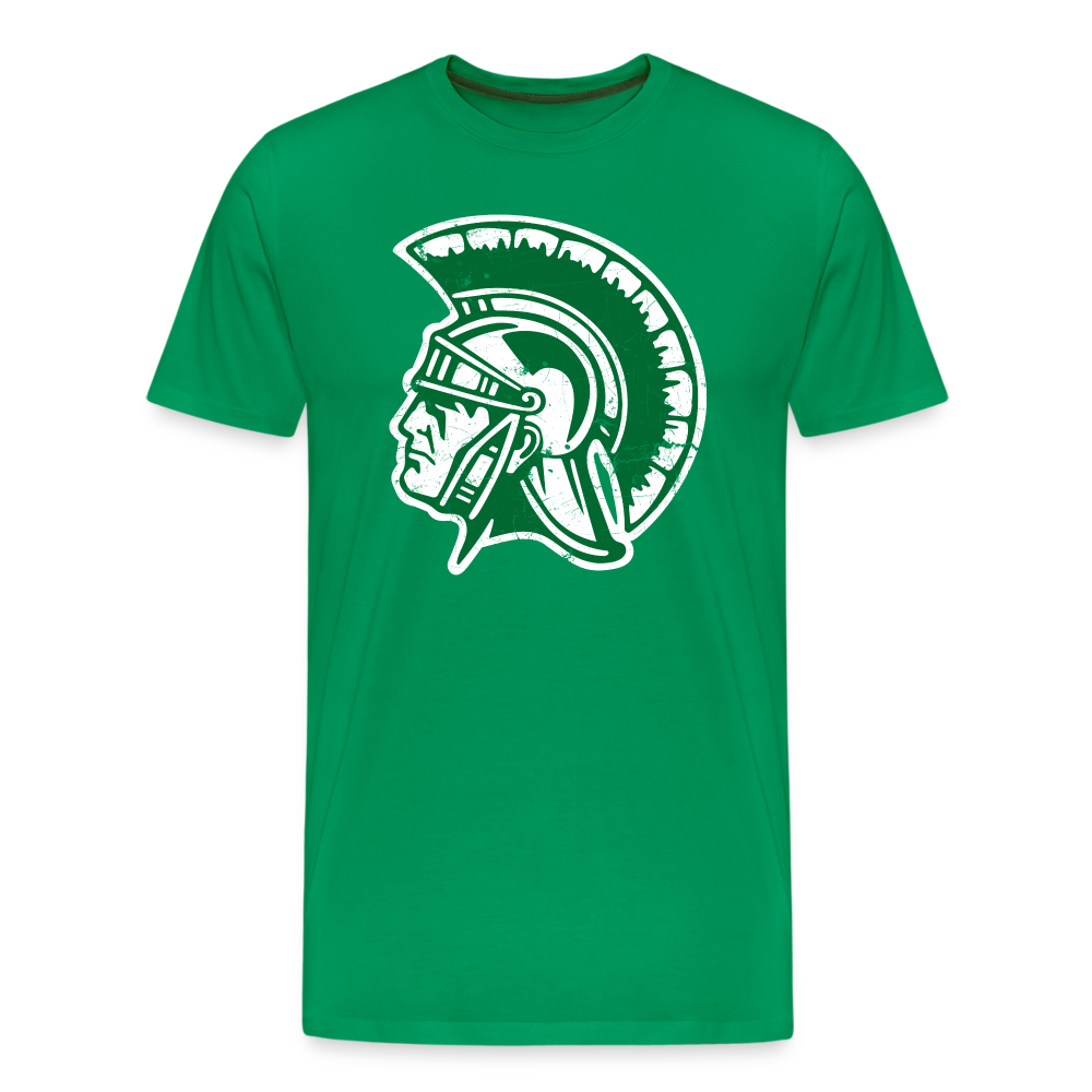 Mayfield High School Distressed Trojan Logo T-Shirt - kelly green