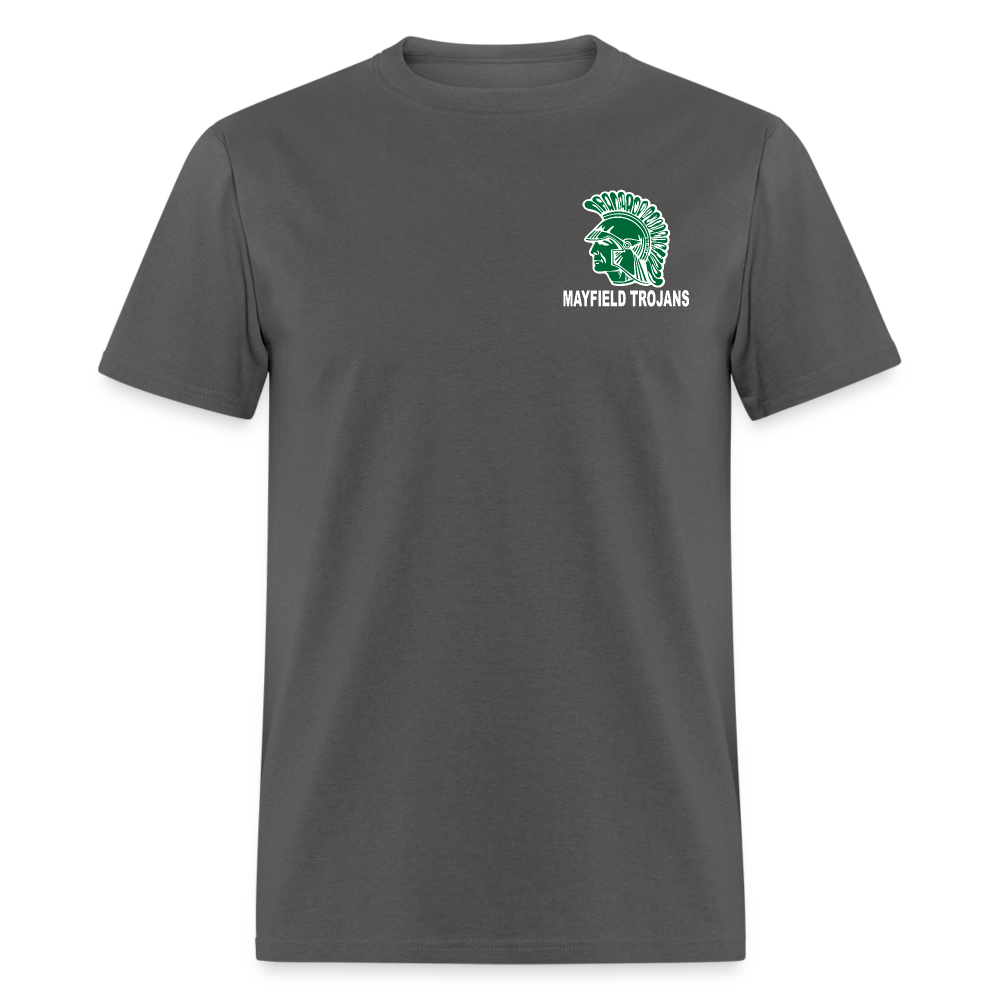 Mayfield High School Pocket Logo T-Shirt - charcoal