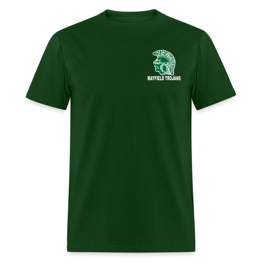 Mayfield High School Pocket Logo T-Shirt - forest green