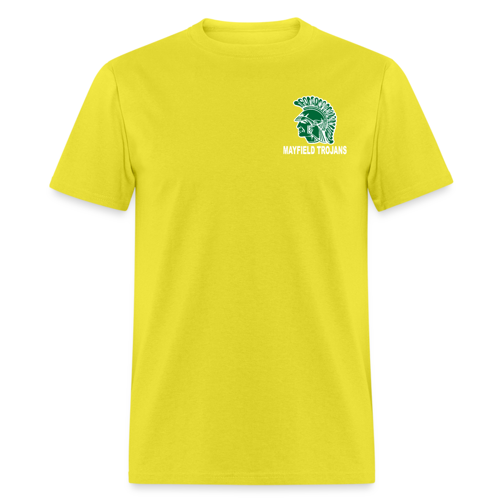 Mayfield High School Pocket Logo T-Shirt - yellow