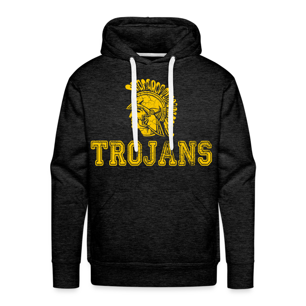 Mayfield High School Old School Trojan Hoodie - charcoal grey
