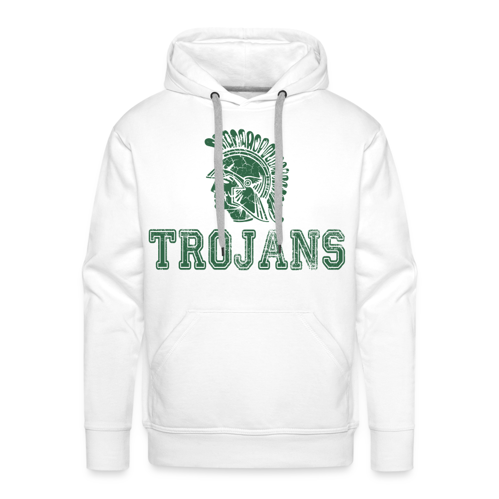 Mayfield High School Trojans Distressed Hoodie - white