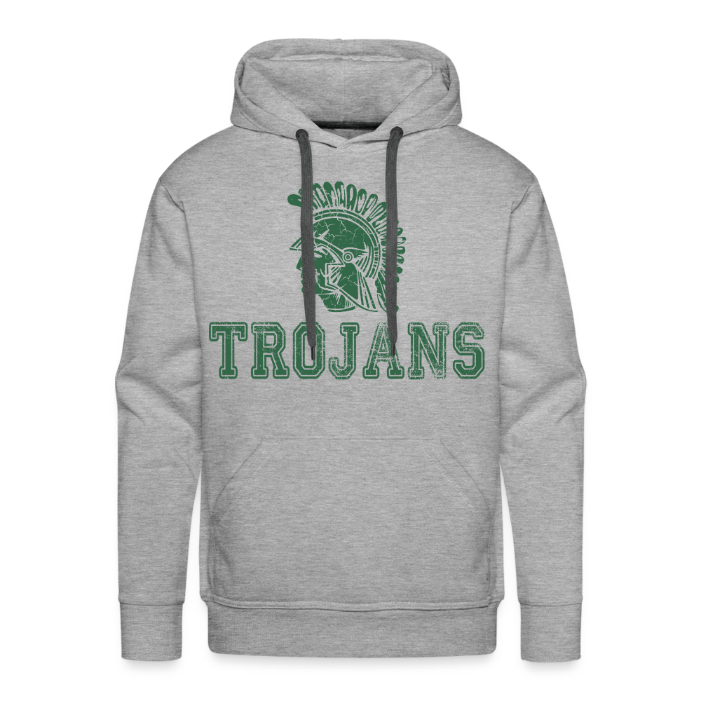 Mayfield High School Trojans Distressed Hoodie - heather grey