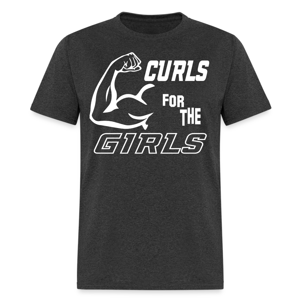 Curls for the Girls T-Shirt - heather black