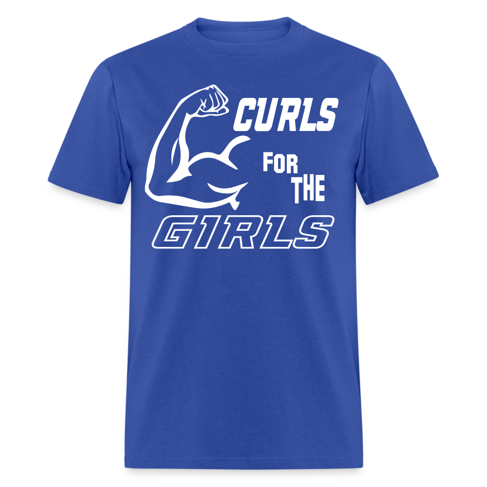 Curls for the Girls T-Shirt - royal blue