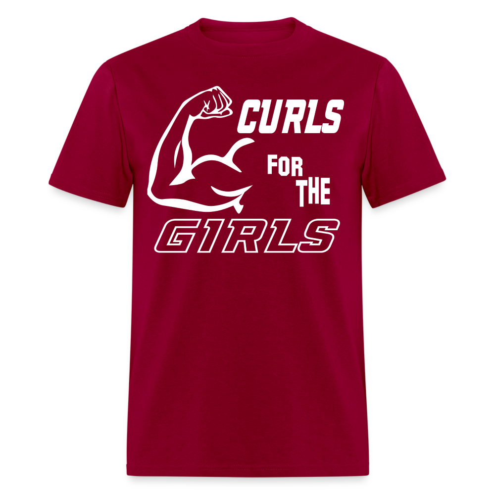 Curls for the Girls T-Shirt - dark red