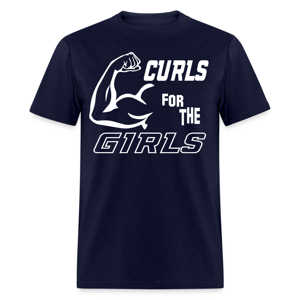 Curls for the Girls T-Shirt - navy