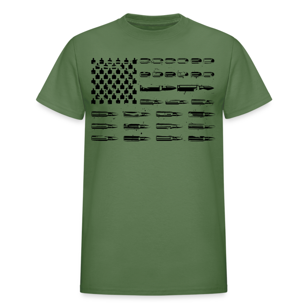 Bullet US Flag T-Shirt - military green