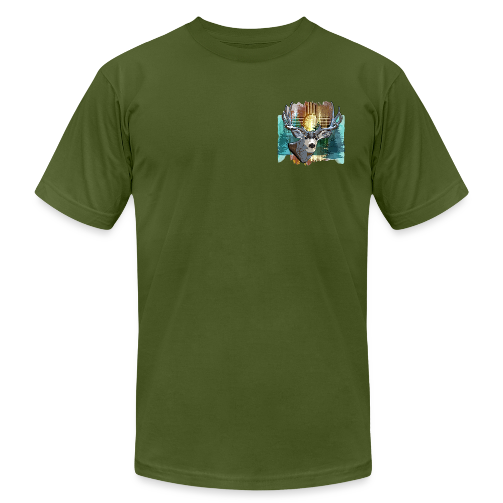 New Mexico Mule Deer T-Shirt - olive