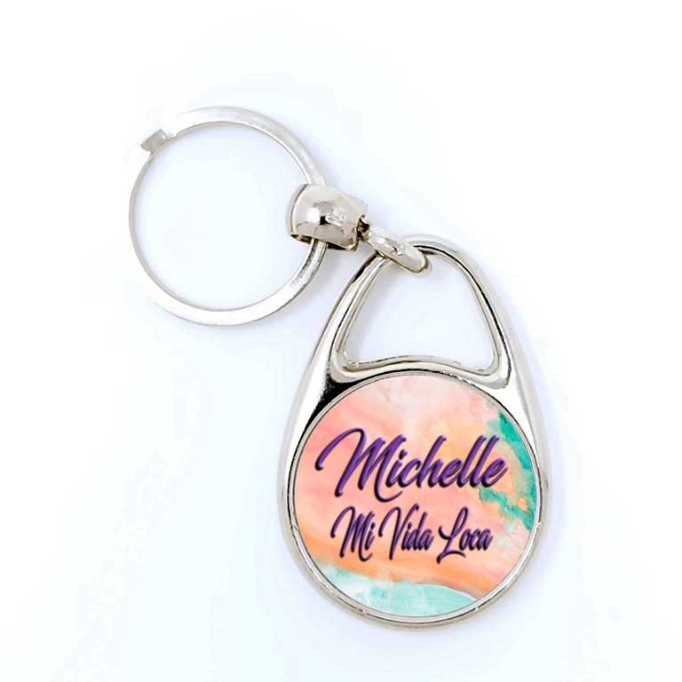 Colorful Sugar Skull Day of the Dead Key Chains Dia de Los Muertos Keychain - Ragged Apparel Screen Printing and Signs - www.nmshirts.com
