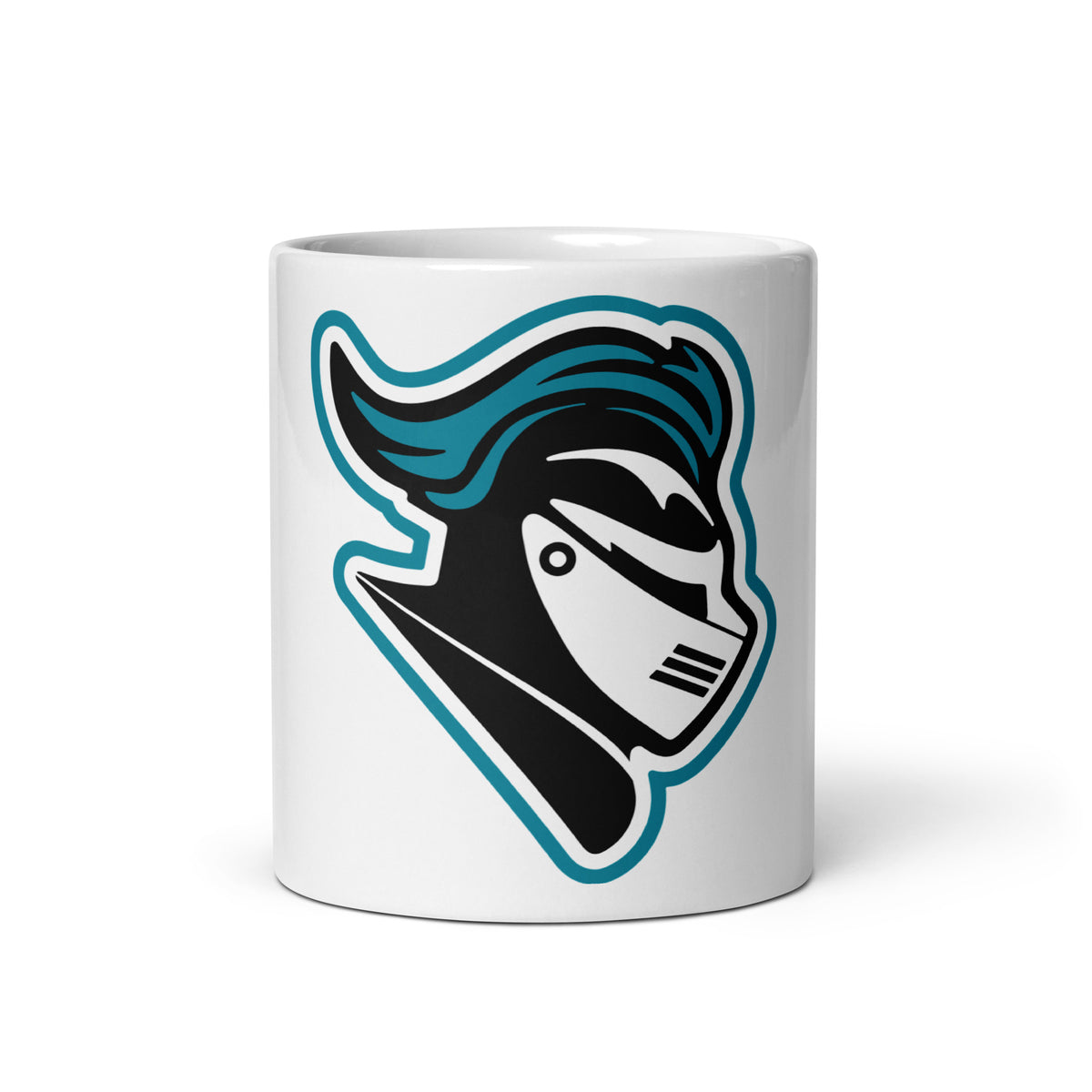 Organ Mountain High School Knight Head White Glossy Coffee Mug