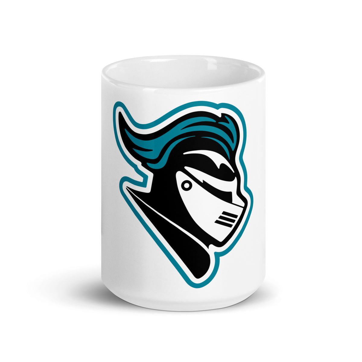 Organ Mountain High School Knight Head White Glossy Coffee Mug
